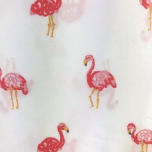 Pink Flamingos Top Sheet Twin Bedding Beach Theme